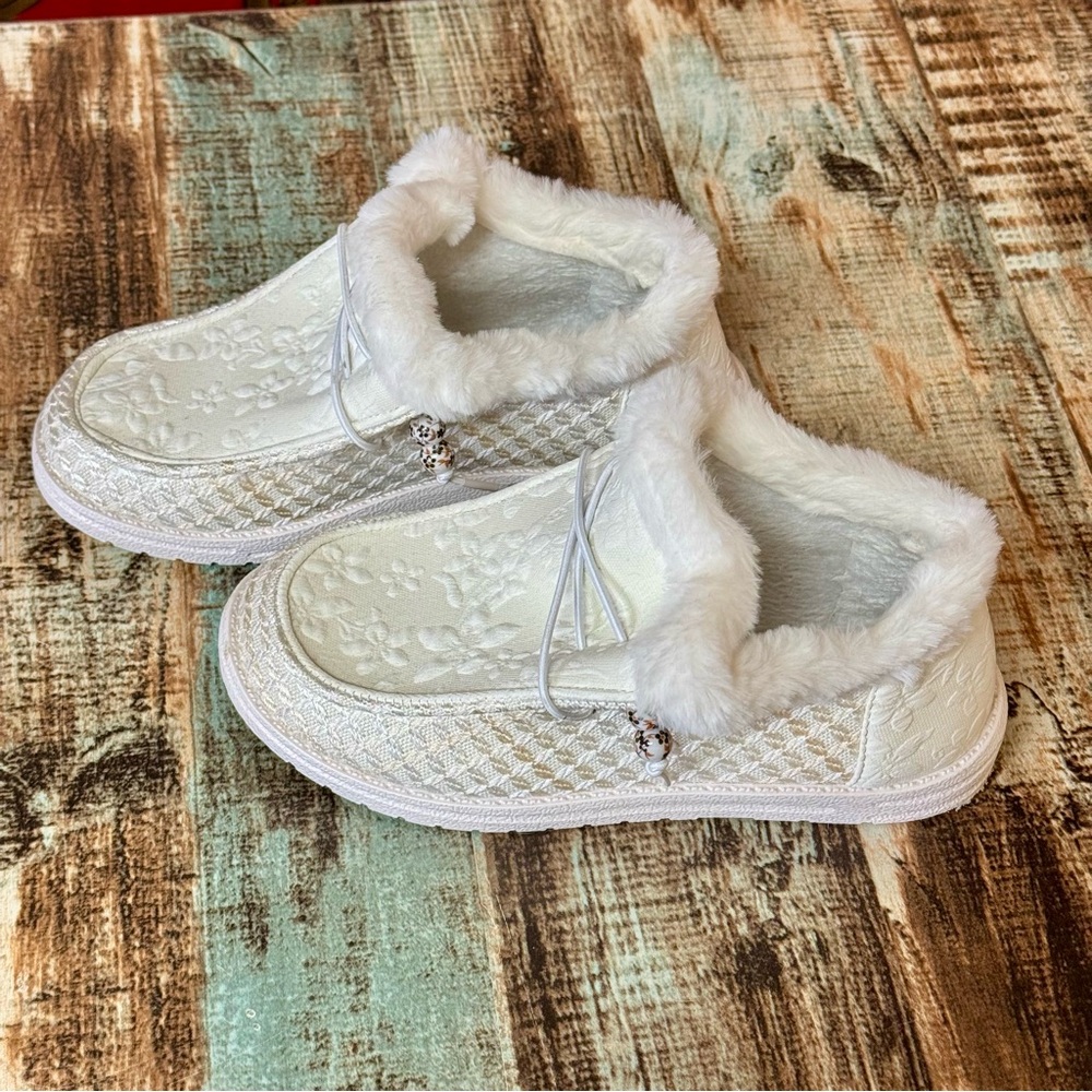 Women’s Slip On Faux Fur Shoes | #Z57 - Picture 8 of 13